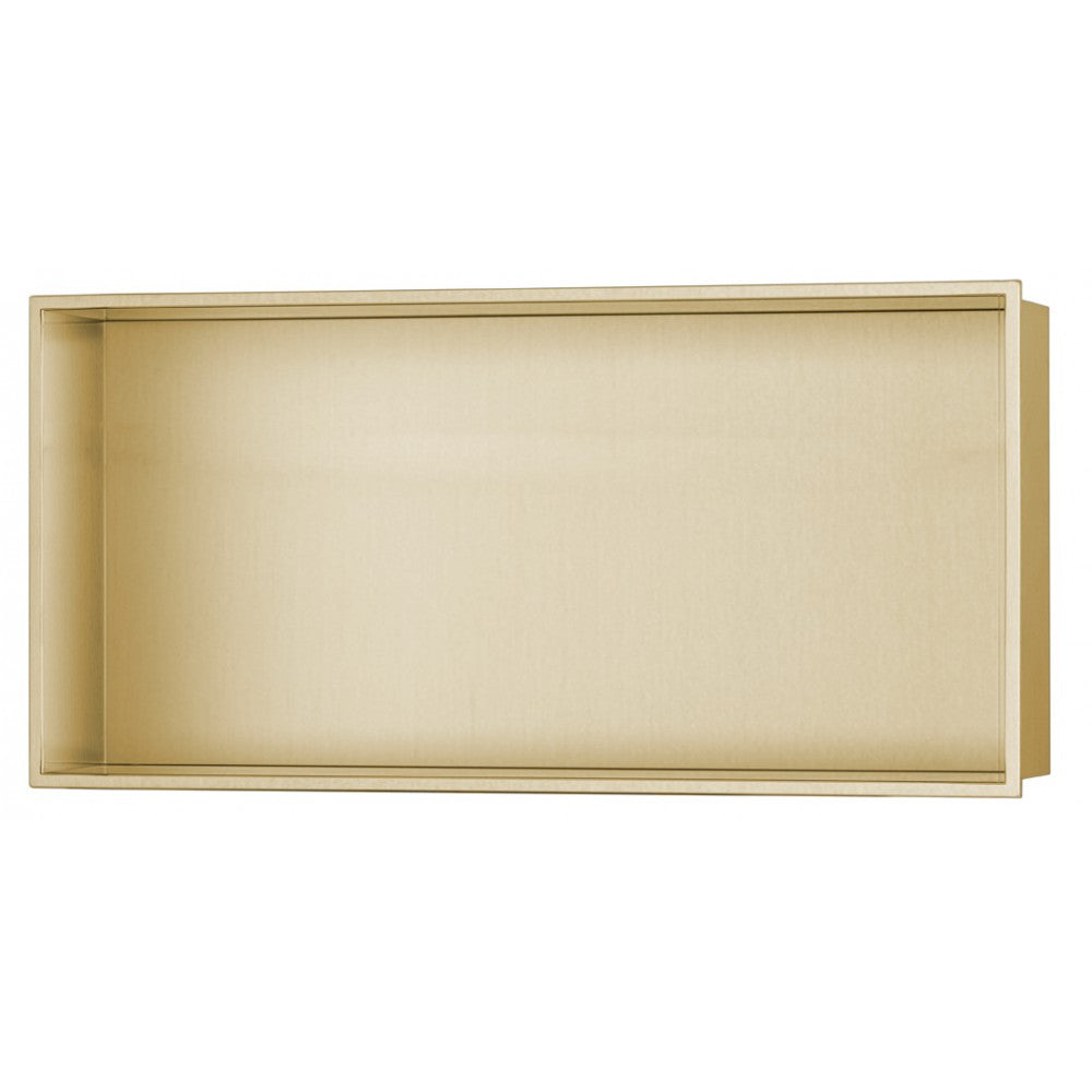 SHOWER WALL NICHE - 12 X 24" BRUSHED GOLD